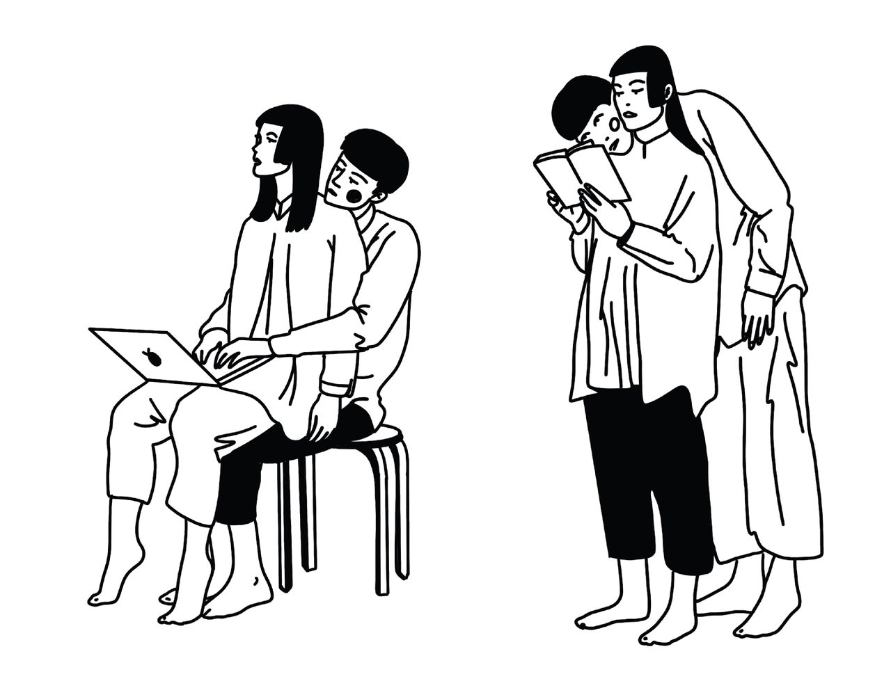 Modern Relationship - Digital Illustration - 2023
