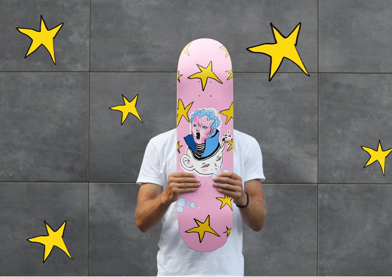 Digital Illustration - Skate Board Design Concept - 2023