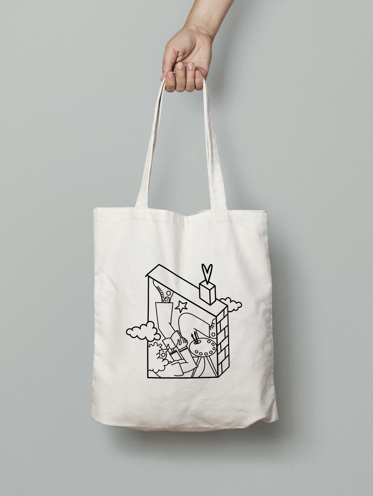 Digital Illustration - Print on Fabric - 2025 Merch Design for the school of Art + Design at Ohio University