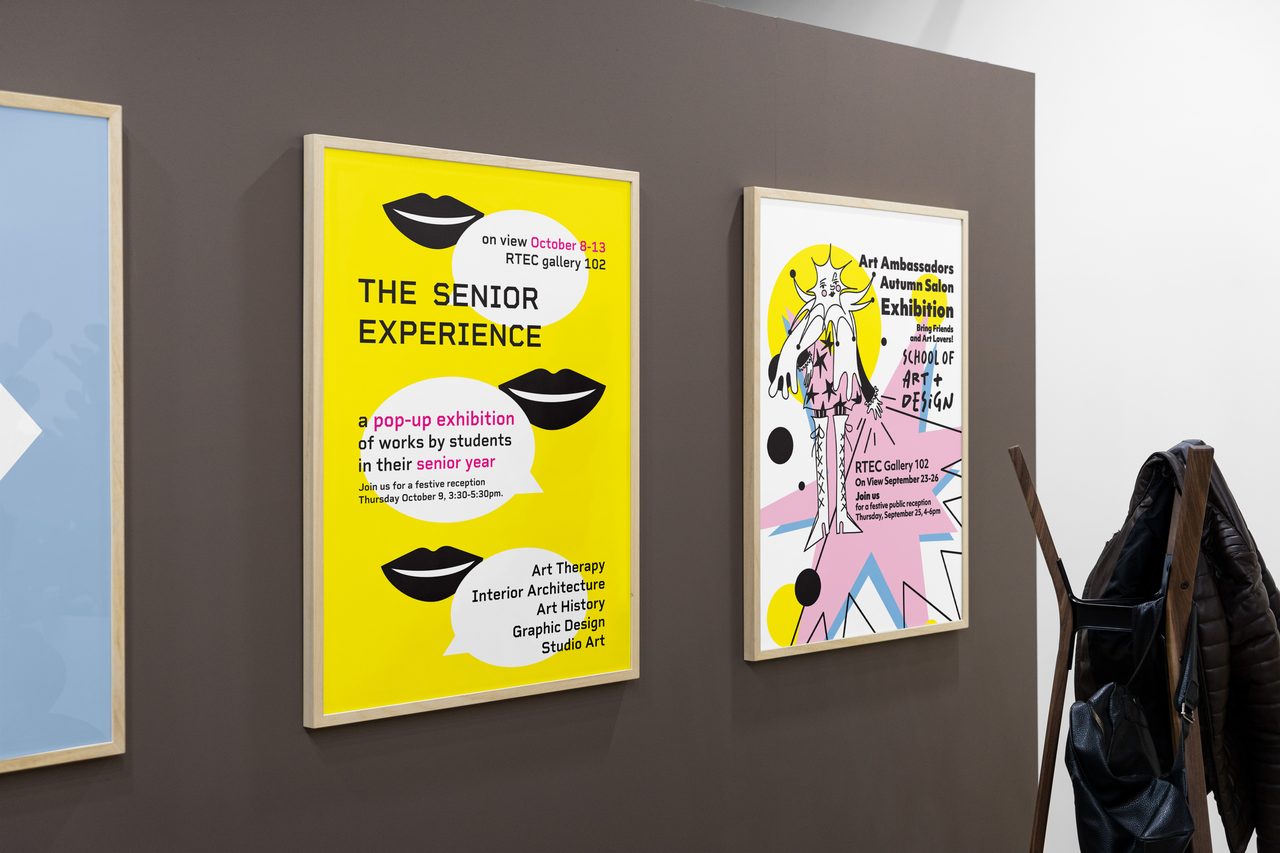 Poster Design for OU Art+Design Department's Gallery Exhibitions Digital Print 11"x17" - 2025