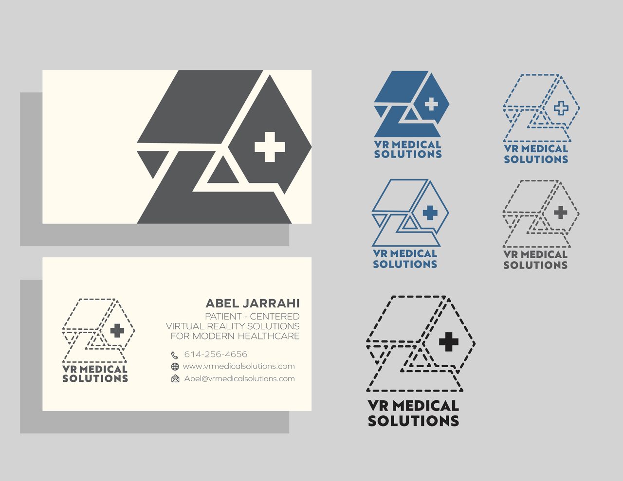 VR MEDICAL SOLUTIONS Logo Design Research and Design Created a logo that is both visually striking and memorable, reflecting the company’s innovative spirit. Designed a comprehensive brand style guide, including color palettes, typography, and imagery guidelines.